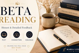 beta read your manuscript