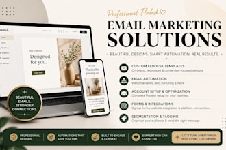 design flodesk email marketing, email template, flodesk account setup workflow