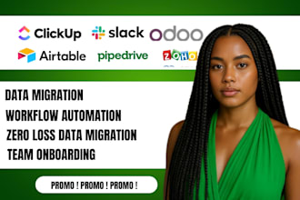 migrate your CRM data between clickup, pipedrive, zoho, airtable, odoo crm