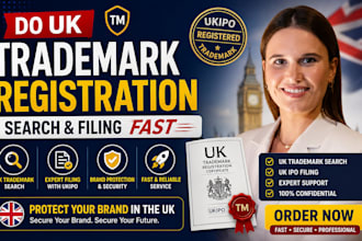 do uk trademark registration , search and filing fast