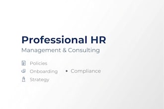 holistically manage your HR related matters