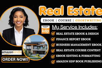 ghostwrite real estate ebook, finance ebook writer, lead magnet, ghostwriter