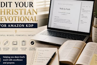 edit your christian devotional for amazon KDP