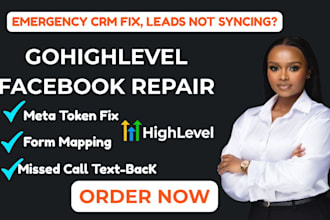 fix gohighlevel facebook lead ads sync and restoration missed call text back