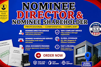 provide nominee director service for UK uae and offshore company