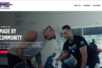 gym website fitness health personal trainer gym website