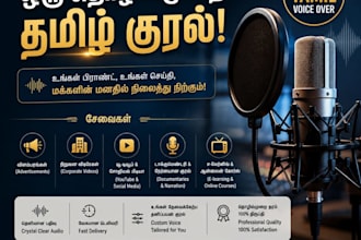 do tamil transcription proofreading and voice over