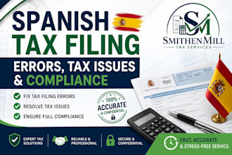 fix spanish tax filing errors resolve tax issues and compliance
