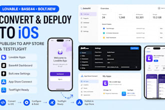 convert lovable to ios capacitor deploy base44 v0 publish app store testflight