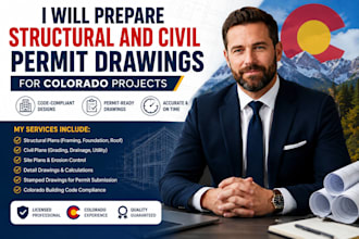 prepare structural and civil permit drawings for colorado projects
