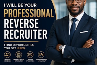 be your executive reverse recruiter,manage your  job search