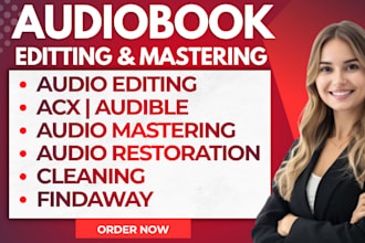 edit, master your audiobook to acx and audible requirement