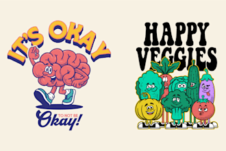 draw retro vintage rubber hose mascot cartoon