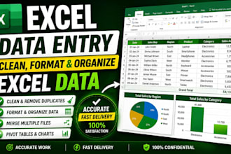 clean, format, merge, split excel data