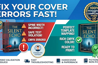 fix amazon KDP and ingramspark cover rejection errors