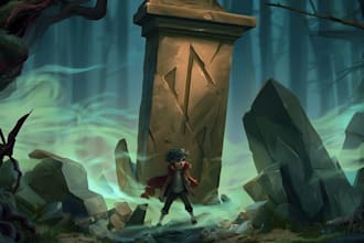 create fantasy game key art and illustrated covers