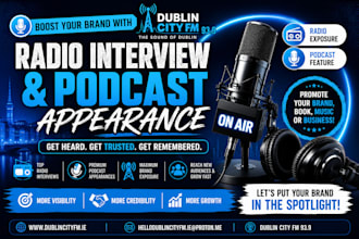interview you on dublin city fm feature on podcast
