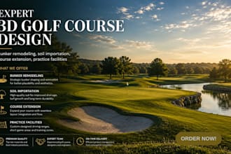 provide expert golf course design and 3d landscape architecture