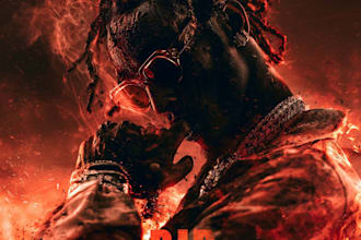 create hip hop rap and trap album cover design