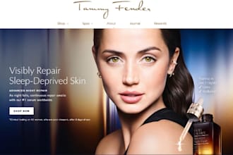 skincare shopify store beauty makeup cosmetics products spa dropshipping store