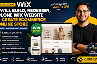 edit, redesign, update wix website, wix studio website wix online store, wix seo