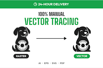 vectorize, redraw or convert your logo