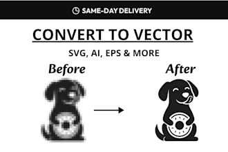 vectorize, redraw or convert your logo