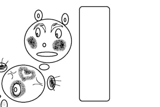 design comics and manga characters with illustration