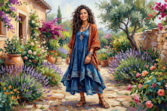 paint top notch acrylic portrait painting for you