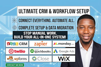 integrate zoho crm google ads wpforms close twilio quickbooks monday zapier wix