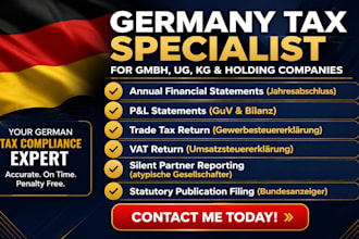 file german tax return, annual financial statement, gmbh bilanz