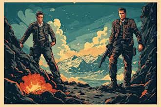 design hollywood style cinematic movie poster for your film