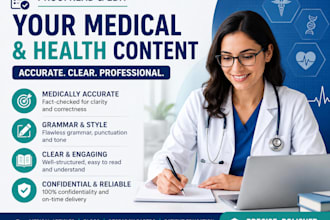 proofread and edit your medical and health content
