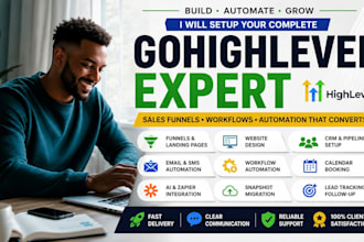 design gohigh level funnel ghl website gohighlevel landing page expert