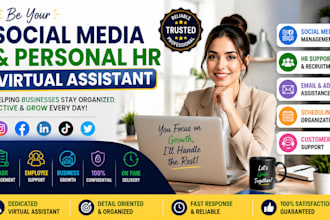be your social media and HR virtual assistant