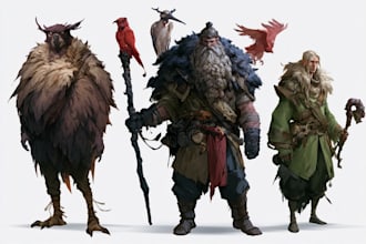 create custom dnd, rpg, and character art