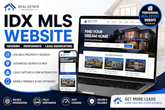 design your mls idx website real estate website with custom lead capture page