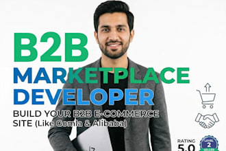 build custom b2b e commerce marketplace, website, or web app