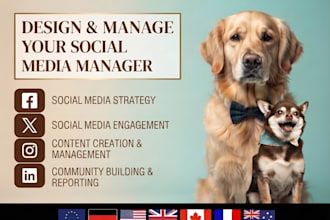 your pet store social media manager for pet products and pet grooming