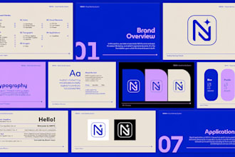 design professional brand identity social media kit and brand guidelines