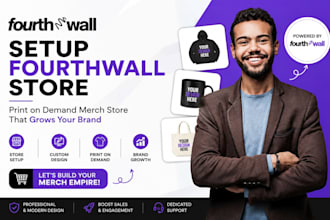setup fourthwall store fourthwall website design print on demand merch store