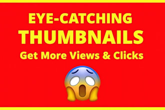 design eye catching youtube thumbnail for your videos