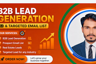 do b2b lead genration, data entry, web research for any industry