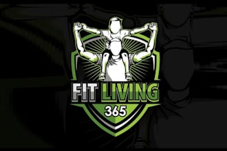 design exceptional powerful gym physical logo