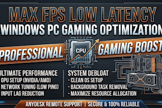 optimize your gaming PC for maximum fps and low latency