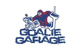 design an ice hockey goalie training facility logo