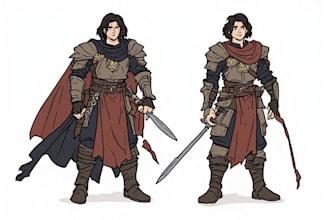 draw dnd character design and illustration