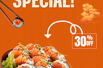 design mouthwatering social media post for restaurant