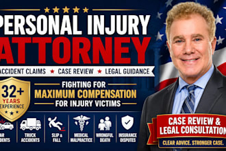 be your personal injury attorney for  accident claims and legal consultation