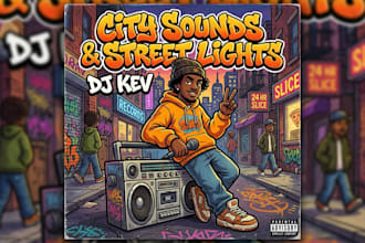 design a cartoon cover art, single, mixtape or album cover